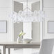 Julie Neill Talia LED 51 inch Burnished Silver Leaf Linear Chandelier Ceiling Light, Medium